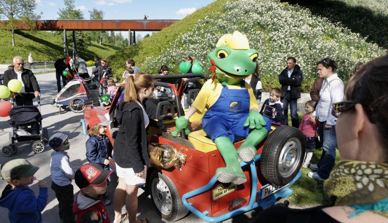 Buga-Maskottchen Froschkönig Fritz