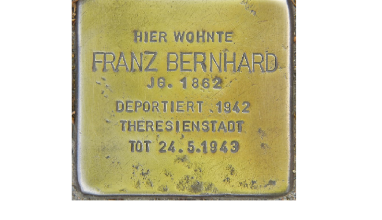 Stolperstein Franz Bernhard