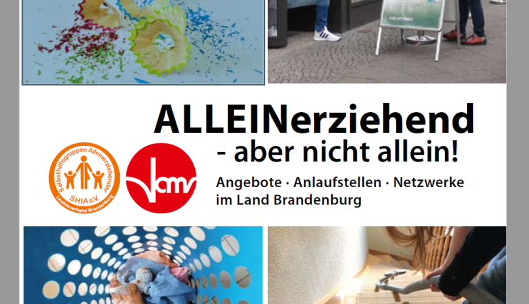 Deckblatt der Broschüre mit den Logos