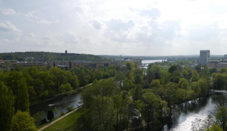 Blick auf die Freundschaftsinsel Blick auf die Freundschaftsinsel