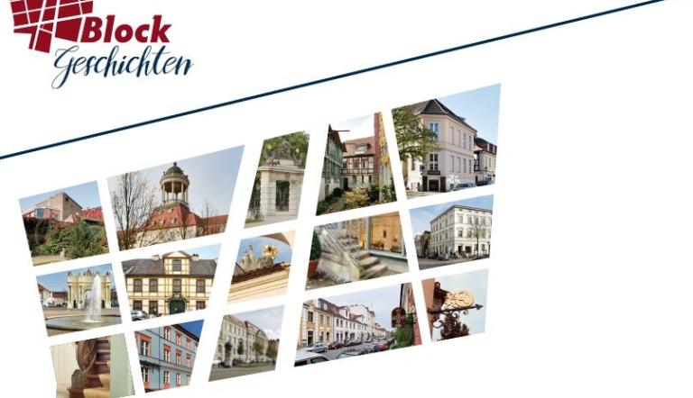 Blockgeschichten - Ausstellung zum Abschluss der Sanierungsmaßnahme "Zweite Barocke Stadterweiterung" (Fotocollage aus Fotos von: Andreas Stadler, Hagen Immel, Yvonne Lönnig - Agentur Kaller & Kaller, Mathias Marx, Archiv LHP) Blockgeschichten - Ausstellung zum Abschluss der Sanierungsmaßnahme "Zweite Barocke Stadterweiterung" (Fotocollage aus Fotos von: Andreas Stadler, Hagen Immel, Yvonne Lönnig - Agentur Kaller & Kaller, Mathias Marx, Archiv LHP)