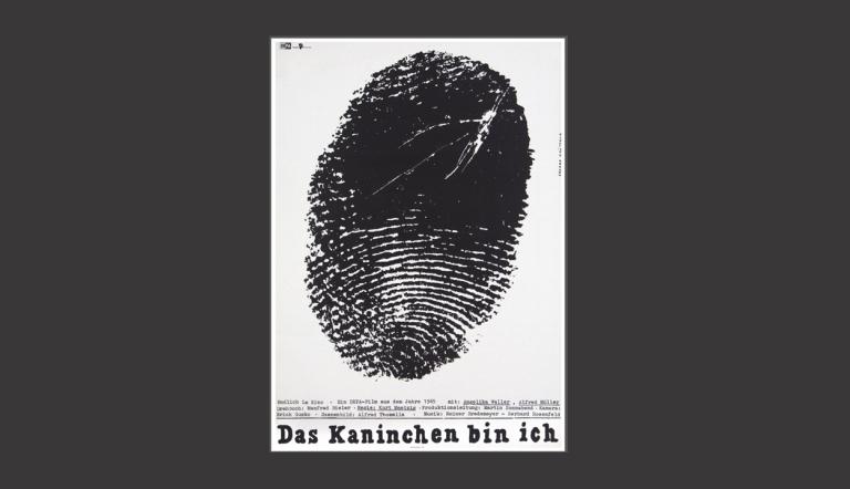 Das Kaninchen bin ich Das Foto zeigt das Plakat des Films "Das Kaninchen bin ich".