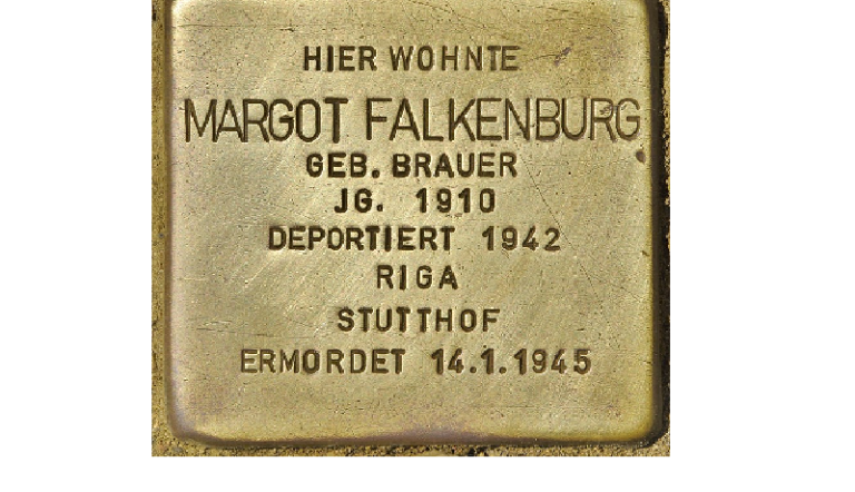 Stolperstein Margot Falkenburg