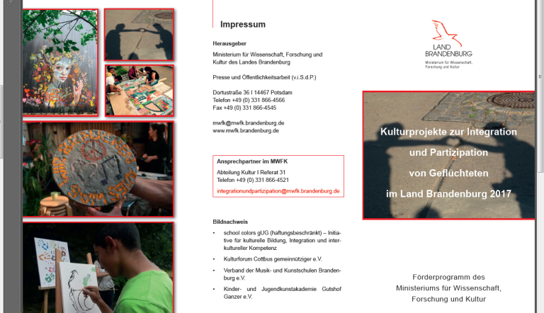 Flyer MWFK des Landes Brandenburg Flyer MWFK des Landes Brandenburg
