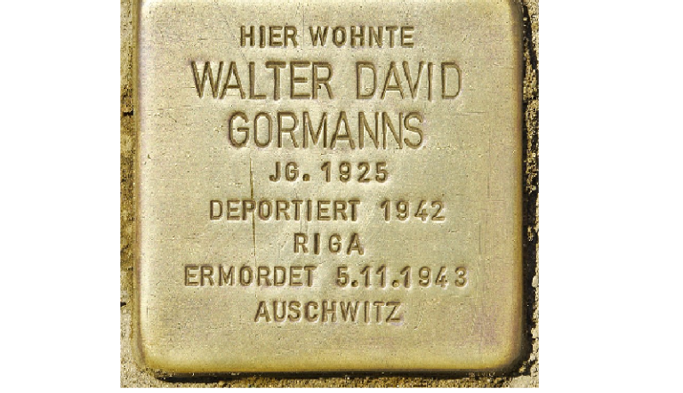 Stolperstein Walter Gormanns