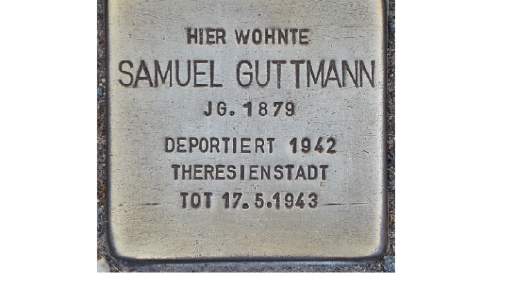 Stolperstein Samuel Guttmann (Foto: Christian Michelides)