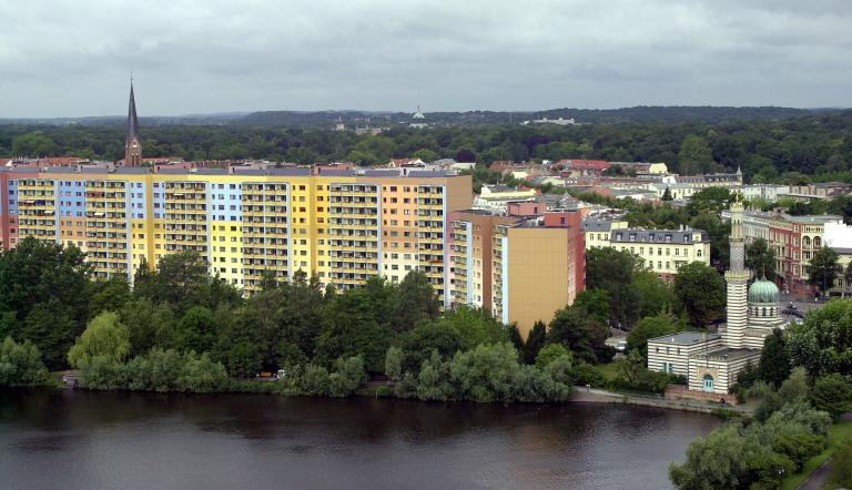 Blick von der Havelbucht Richtung Potsdam West