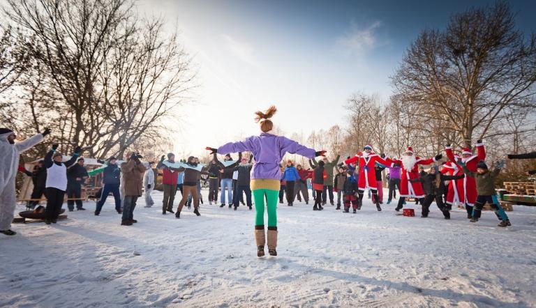 "kaltePLATTE”- Winterspiele im Haeckelkiez