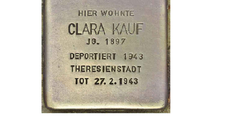 Stolperstein Clara Kauf