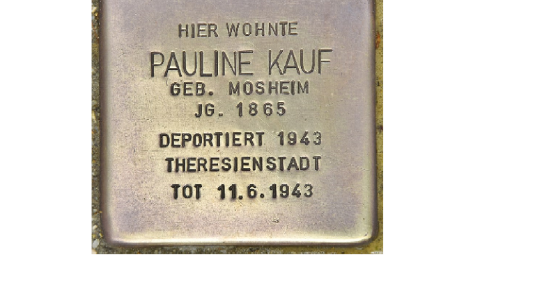 Stolperstein Pauline Kauf