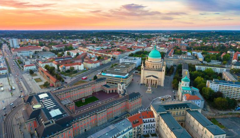 Potsdamer Mitte, Luftbildaufnahme Potsdamer Mitte, Luftbildaufnahme