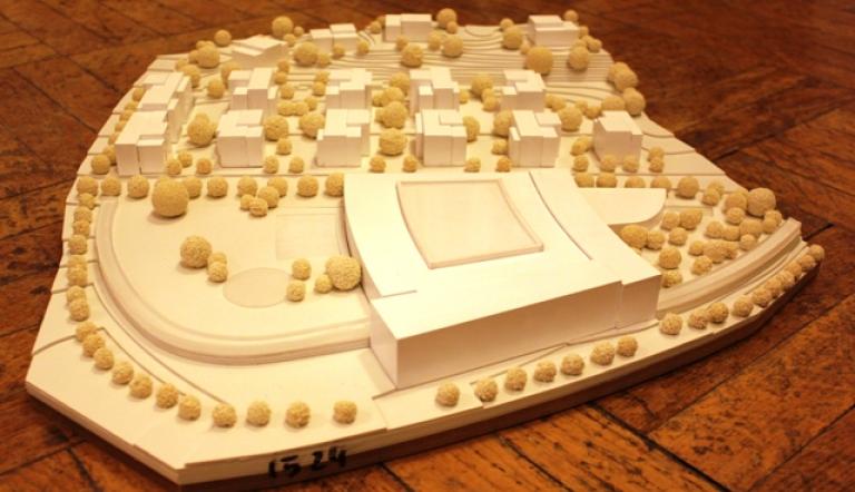 Die neue Schwimmhalle am Leipziger Dreieck und eine stadtvillenartige Bebauung am Brauhausberg sieht der Siegerentwurf vor.