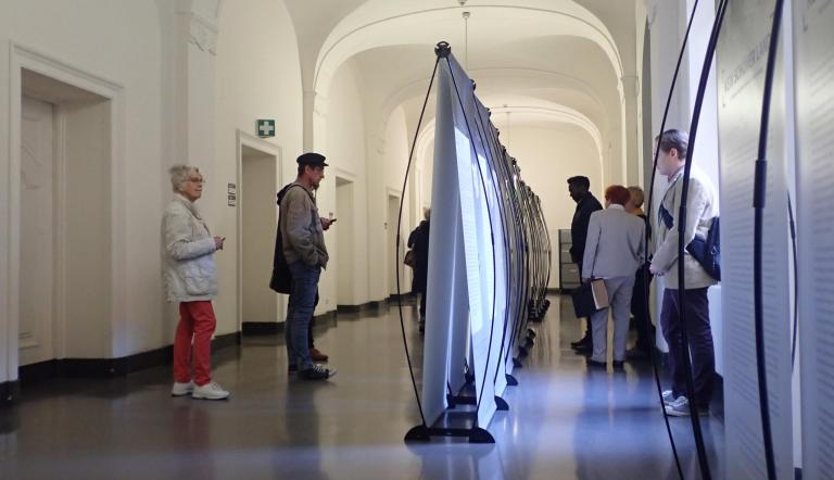 Eröffnung der Ausstellung [Kein schöner Land] - Todesopfer rechter Gewalt in Brandenburg am 23. Oktober 2019,