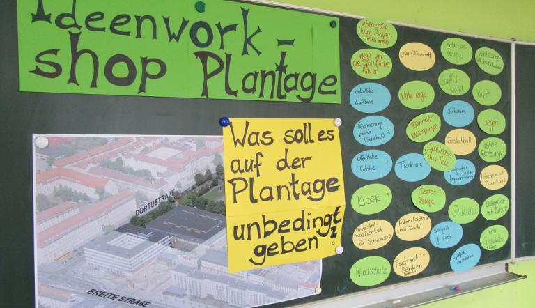 Ideenworkshop Plantage (Foto: SJR)