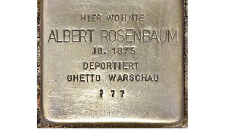 Stolperstein Albert Rosenbaum