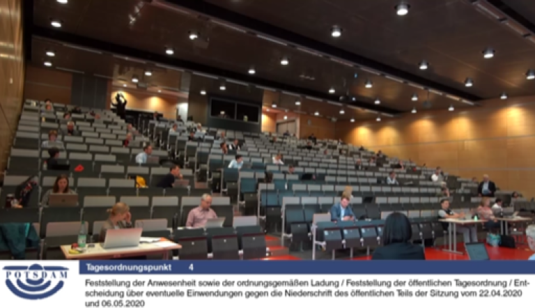 11. öffentliche Sitzung der Stadtverordnetenversammlung vom 20. Mai 2020 11. öffentliche Sitzung der Stadtverordnetenversammlung vom 20. Mai 2020