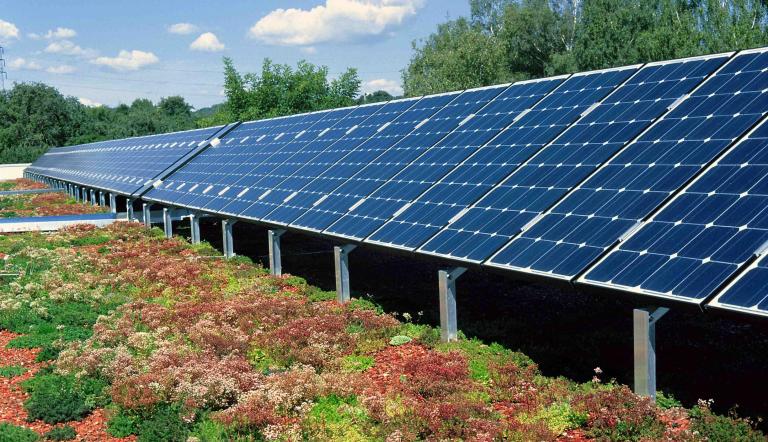Solaranlage. Solaranlage.
