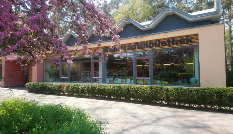 Waldstadtbibliothek. Foto SLB Waldstadtbibliothek