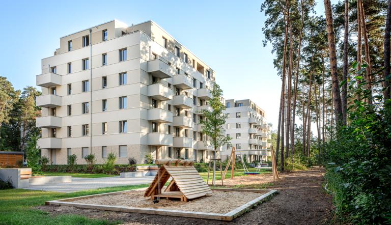 Geförderter Wohnraum in Potsdam: Am Moosfeen in Waldstadt II. Foto: ProPotsdam GmbH/ Benjamin Maltry