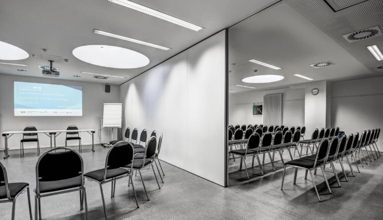 Seminarräume in der WIS, der Wissenschaftsetage im 4. Stock des Bildungsforums Potsdam.