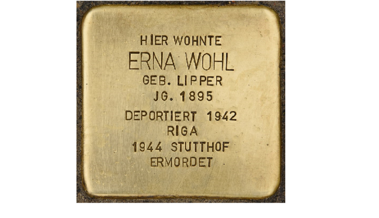 Stolperstein Erna Wohl