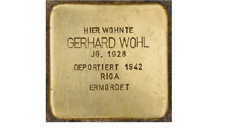 Stolperstein Gerhard Wohl