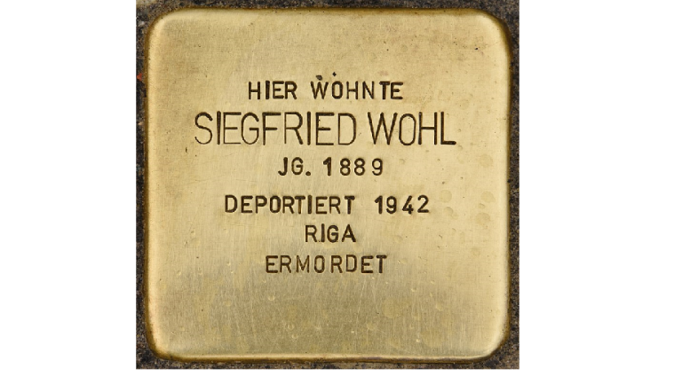 Stolperstein Siegfried Wohl