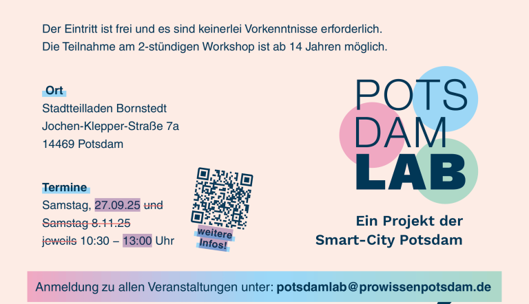 Foto: Potsdam LAB, Lizenz: Potsdam LAB