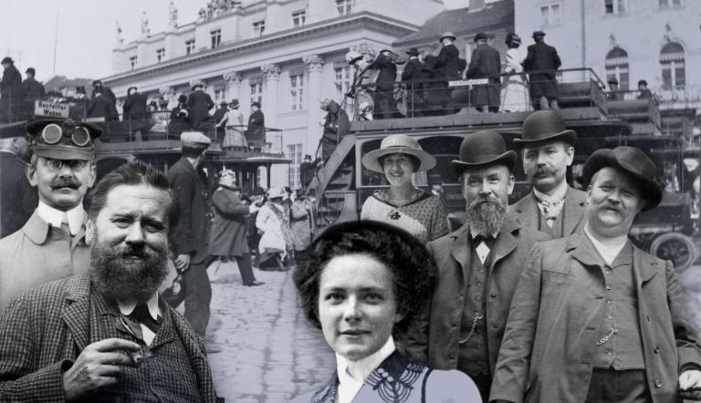 Stadtgeschichtliche Collage, Fotos um 1910,, Foto: Fotos unbeknannt, Gestaltung BüroStich, Lizenz: © Potsdam Museum