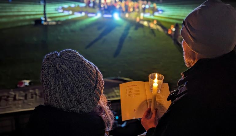 Weihnachtssingen im Karl Liebknecht Stadion, Foto: Manja Johannsen, Lizenz: Oberlinhaus Weihnachtssingen im Karl Liebknecht Stadion, Foto: Manja Johannsen, Lizenz: Oberlinhaus