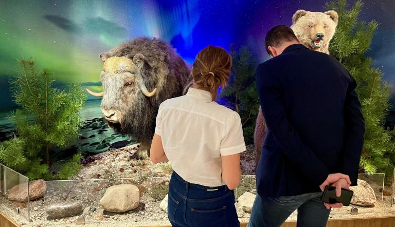 Besuchende der Sonderausstellung Tiere im Polarlicht, Foto: Susann Rabe, Lizenz: Naturkundemuseum Potsdam