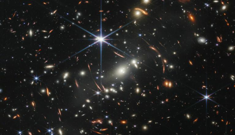 Galaxienhaufen, Foto: NASA/ESA/CSA, Lizenz: NASA/ESA/CSA