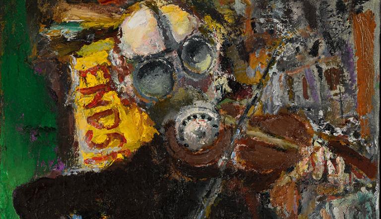 Bernhard Heisig - Schutzversuche mit Musik (Detail), Foto: artatberlin, Lizenz: (c)artatberlin