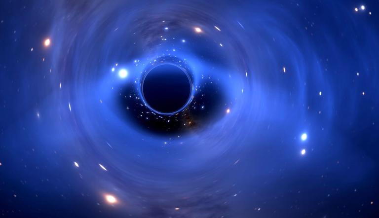 Schwarzes Loch, Foto: Space Engine, Lizenz: SpaceEngine