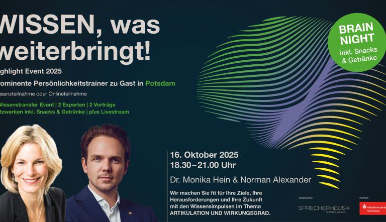 Wissen, was weiterbringt! Potsdam 2025, Foto: SPRECHERHAUS, Lizenz: SPRECHERHAUS