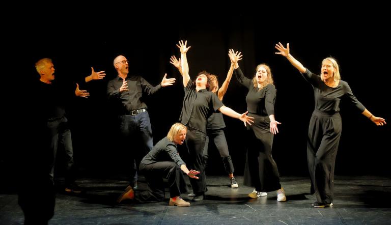 Improvisationstheatershow, Foto: Thomas Spikermann, Lizenz: Stefan Pinter