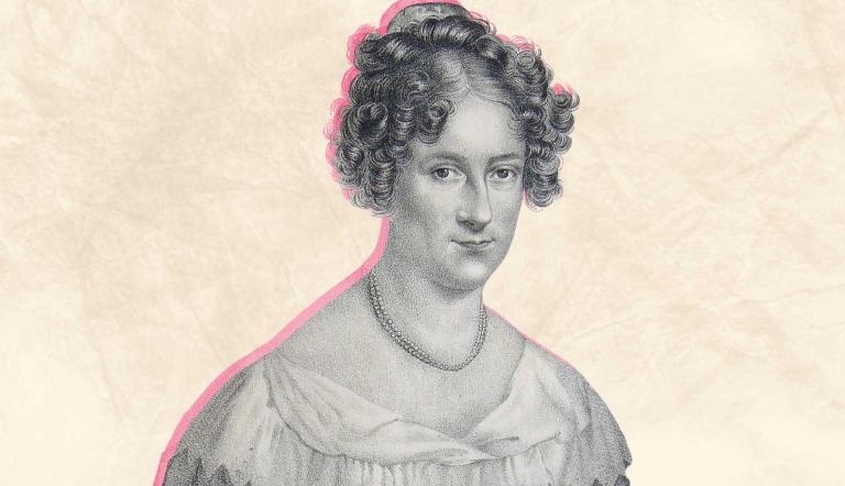 Rahel Levin Varnhagen in der ostdeutschen Kultur- und Literaturlandschaft, Foto:   1 ⁄ 17    Weitere Einzelheiten Porträt Rahel Varnhagen. Lithographie (1834) von Gottfried Küstner nach Moritz Daffingers Pastell von 1818, Lizenz:   1 ⁄ 17    Weitere Einzelheiten Porträt Rahel Varnhagen. Lithographie (1834) von Gottfried Küstner
