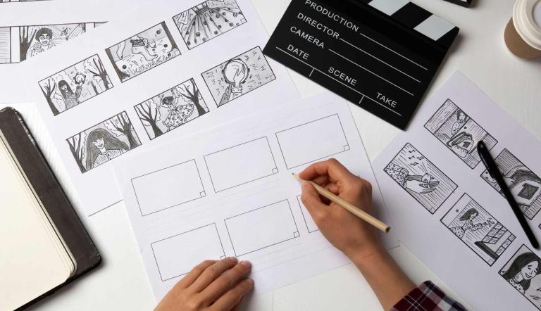 Storyboard entwickeln, Foto: Canva, Lizenz: Canva