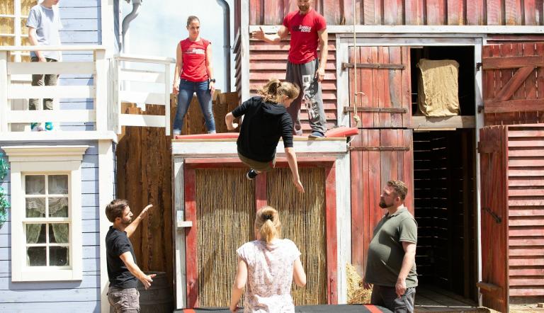 Stuntworkshop für Kids, Foto: Ronny Budweth, Lizenz: Filmpark Babelsberg