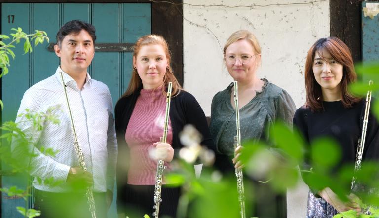 Vier Querflöten, Foto: Maline Zickow