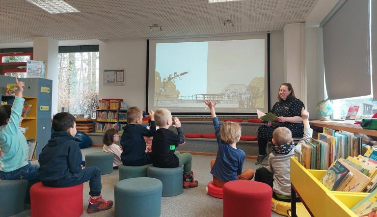 Bilderbuchkino Waldstadt, Foto: SLB/Schulze Bilderbuchkino Waldstadt, Foto: SLB/Schulze