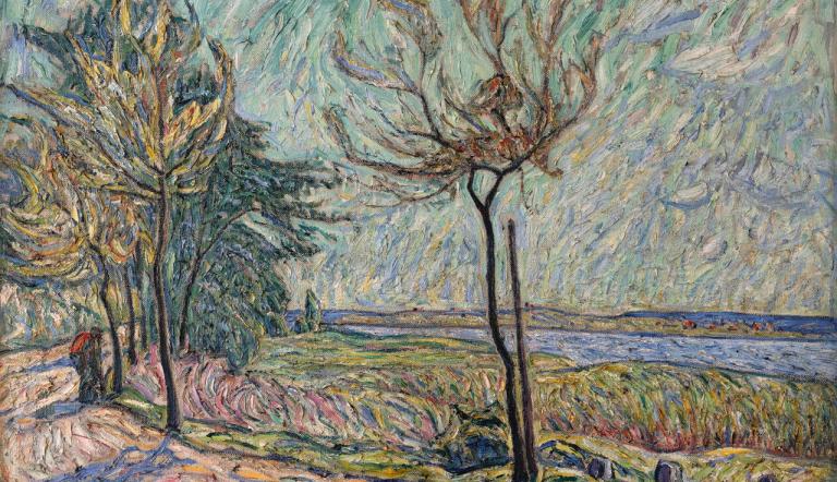 Theo von Brockhusen, An der Havel, um 1912, Foto: M. Lüder, Lizenz: Privatbesitz