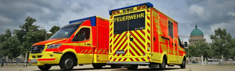 Rettungsfahrzeuge der Feuerwehr Potsdam
